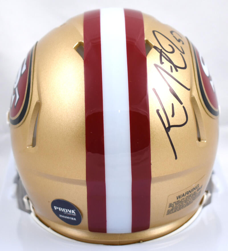 Ken Norton Jr. Autographed San Francisco 49ers Speed Mini Helmet - Prova *Black Image 3