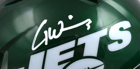 Garrett Wilson Autographed New York Jets Speed Mini Helmet - Fanatics *White Image 2