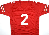 Cris Carter Autographed Red College Style Jersey - Beckett W Hologram *Black Image 3