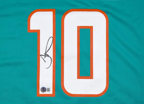 Tyreek Hill Autographed Miami Dolphins Nike Teal Game Jersey-Beckett W Hologram *Black Image 2