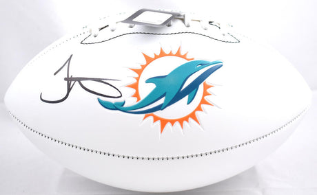 Tyreek Hill Autographed Miami Dolphins Logo Football-Beckett W Hologram *Black Image 1