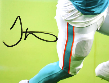 Tyreek Hill Autographed Miami Dolphins 16x20 Teal Jersey Photo- Beckett W Hologram *Black Image 2