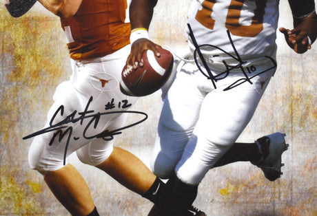 Earl Campbell Vince Young Colt McCoy Ricky Williams Signed Longhorns 16x20 Photo- Beckett W Hologram *Black Image 2