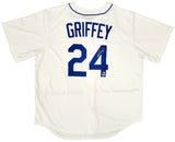 Seattle Mariners Ken Griffey Jr. Autographed White Nike Jersey Size XL Beckett BAS & MCS Holo Stock #194791