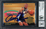 Dennis Rodman Autographed 1994-95 Fleer League Leader Card #7 San Antonio Spurs Auto Grade 10 Beckett BAS #12518893