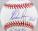 Nolan Ryan Autographed Rawlings OML Baseball W/ 3 Inscriptions- AIV Hologram