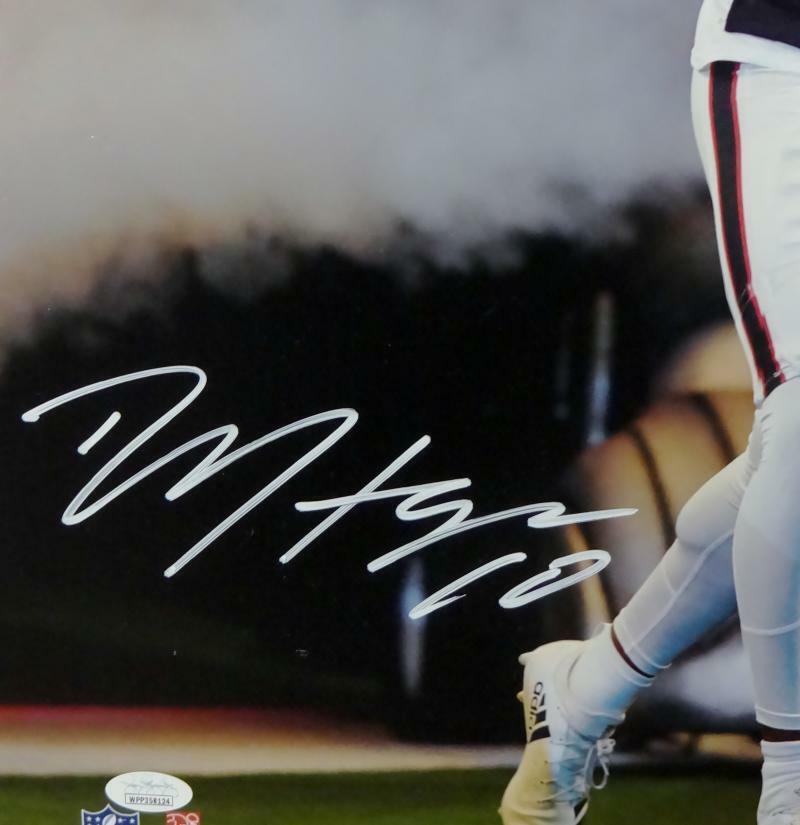 DeAndre Hopkins Autographed Texans 16x20 With Smoke PF Photo- JSA W Auth *White