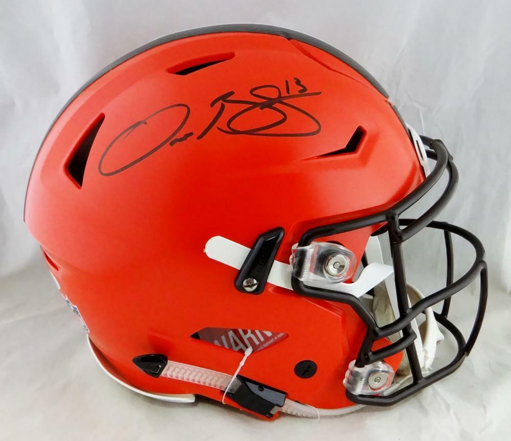 Odell Beckham Full Name Signed Browns F/S SpeedFlex Authentic Helmet- JSA W Auth