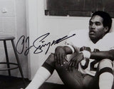 OJ Simpson Signed Buffalo Bills 8x10 B&W In Locker Room Photo- JSA W Auth *Black