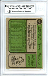 Ed Goodson Autographed 1974 Topps Card #494 San Francisco Giants Beckett BAS #10712094