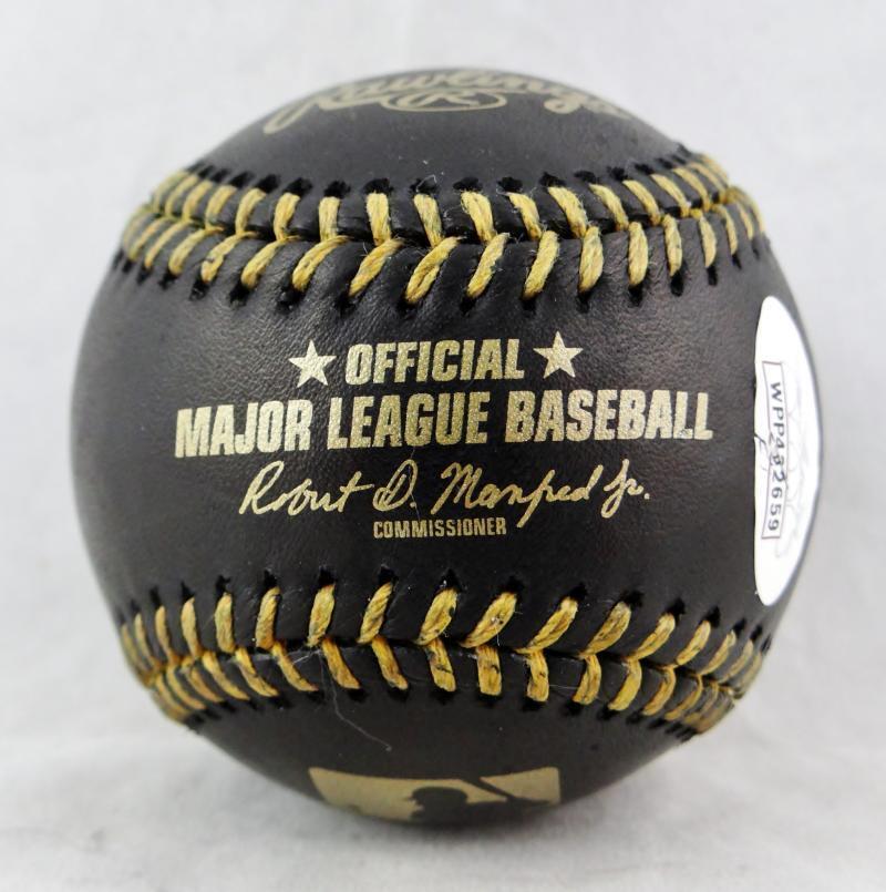 Felix Hernandez Signed Black Rawlings OML Baseball w/PG 8.15.12-JSA W Auth *Gold