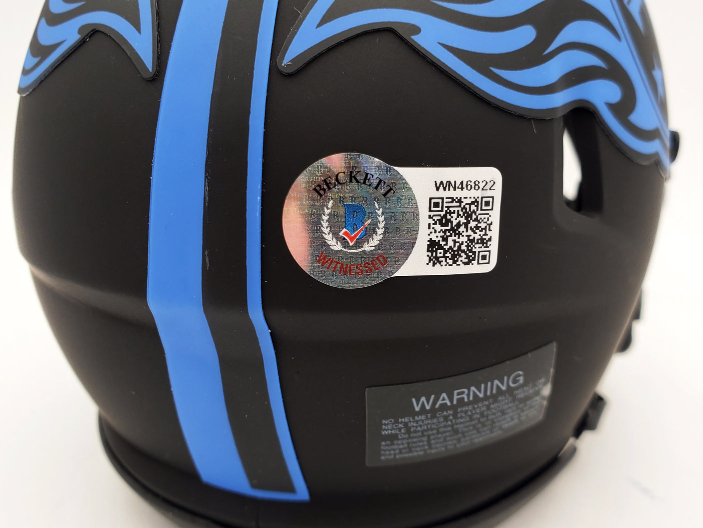 Ryan Tannehill Autographed Tennessee Titans Eclipse Black Speed Mini Helmet Beckett BAS QR Stock #197222