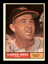 Gordon Jones Autographed 1961 Topps Card #442 Baltimore Orioles SKU #197850