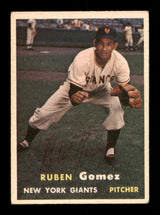 Ruben Gomez Autographed 1957 Topps Card #58 New York Giants SKU #198498