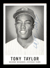 Tony Taylor Autographed 1960 Leaf Card #44 Chicago Cubs SKU #198792