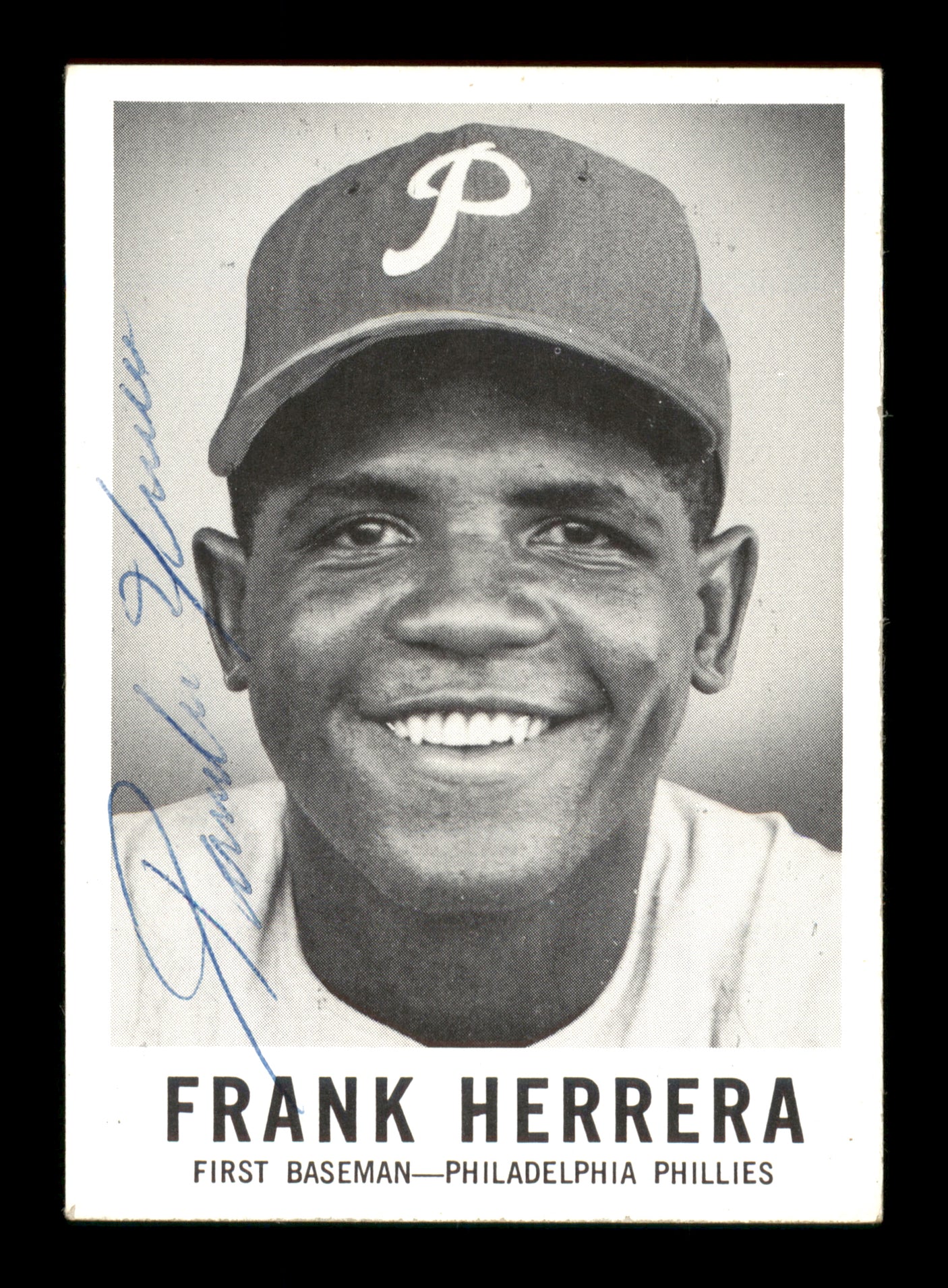 Frank "Pancho" Herrera Autographed 1960 Leaf Rookie Card #5 Philadelphia Phillies SKU #198802