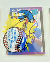 Ken Griffey Jr. Autographed Sealed 1989 Donruss Baseball Rack Pack Rookie Seattle Mariners Beckett BAS #BB79340