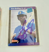 Ken Griffey Jr. Autographed Sealed 1989 Donruss Baseball Rack Pack Rookie Seattle Mariners Beckett BAS #BB79337