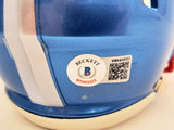 Ryan Tannehill Autographed Tennessee Titans Flash Blue Speed Mini Helmet Beckett BAS QR #WN46893