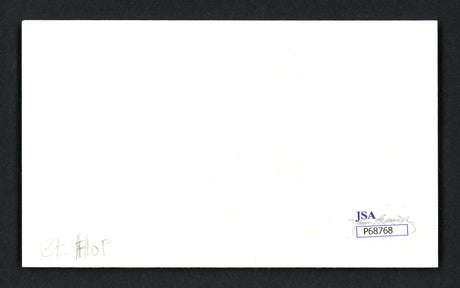 Roger Brown Autographed 3x5 Index Card Indiana Pacers "Best Of Luck" JSA #P68768