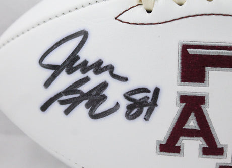 Jace Sternberger Autographed Texas A&M Aggies Logo Football w/ Gig Em-JSA W Auth