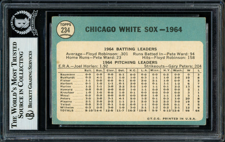 Luke Appling Autographed 1965 Topps Card #234 Chicago White Sox Beckett BAS #11482027