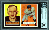 Larry Strickland Autographed 1957 Topps Rookie Card #105 Chicago Bears Beckett BAS #13608287
