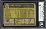 Frank Robinson Autographed 1961 Topps Card #360 Cincinnati Reds Beckett BAS #13608803