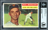 Ramon Ray Monzant Autographed 1956 Topps Rookie Card #264 New York Giants Beckett BAS #13610267