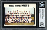 Al "Rube" Walker Autographed 1973 Topps Team Card #389 New York Mets Beckett BAS #12057398