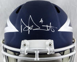 Dak Prescott Autographed Dallas Cowboys F/S AMP Speed Helmet-Beckett Auth *White