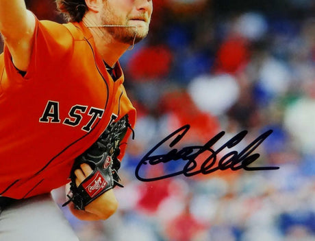 Gerritt Cole Signed Houston Astros 8x10 Pitching PF Photo - JSA W Auth *Black