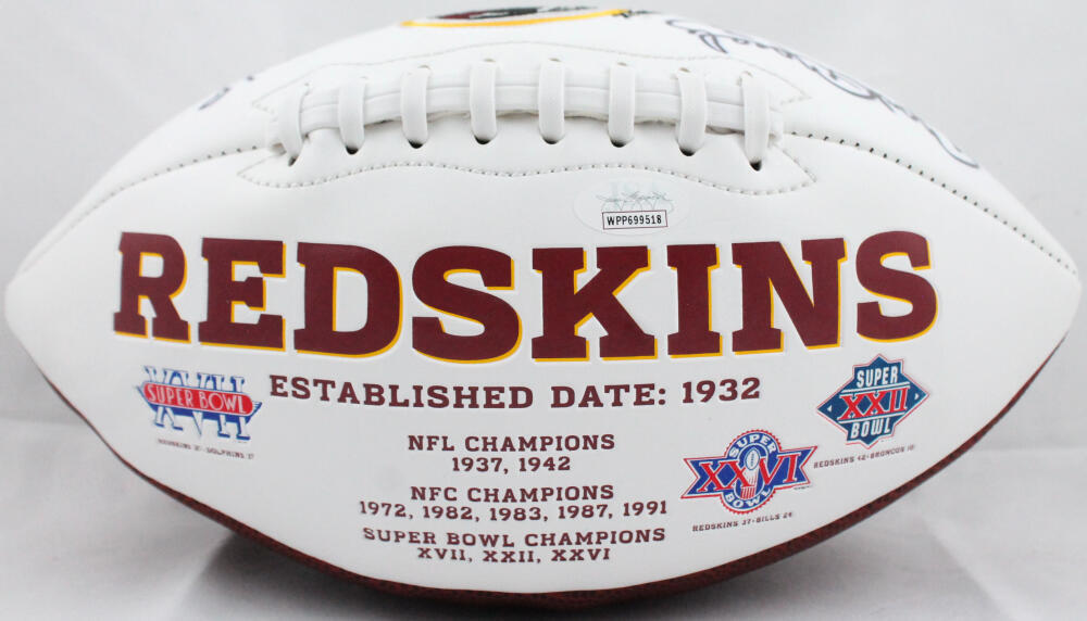 Mark Moseley Autographed Washington Redskins Logo Football w/ 82 MVP- JSA W Auth