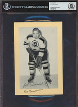 Bill Quackenbush Autographed 1944-63 Beehive Group 2 5.5x8 Photo Boston Bruins Beckett BAS #12487153