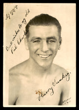 Harry Sankey Autographed 5x7 Photo UK Boxer 1929 "To Charlie Best Wishes" SKU #179773