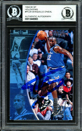 Shaquille Shaq O'Neal Autographed 1995-96 SP Holoviews Card #PC29 Orlando Magic Beckett BAS #13446983