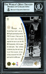 Shaquille Shaq O'Neal Autographed 1995-96 SP Holoviews Card #PC29 Orlando Magic Beckett BAS #13446983