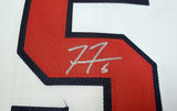 Atlanta Braves Freddie Freeman Autographed White Nike Jersey World Series Patch Size XL Beckett BAS QR Stock #200886