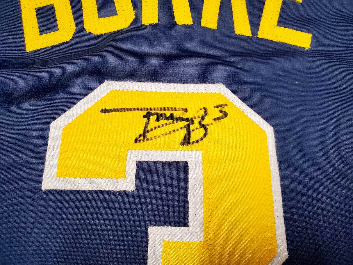 Michigan Wolverines Trey Burke Autographed Blue Jersey PSA/DNA Stock #200888