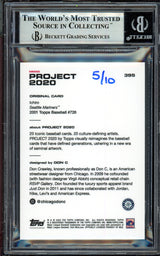 Ichiro Suzuki Autographed Topps Project 2020 Don C Card #395 Seattle Mariners Silver #5/10 Beckett BAS #13714265