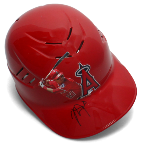 Mike Trout Autographed Los Angeles Angels Hand Painted Batting Helmet PSA/DNA