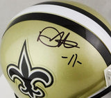 Deonte Harris Autographed New Orleans Saints Mini Helmet- JSA W Auth