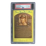 Duke Snider Signed 4x6 Brooklyn Dodgers HOF Plaque Card PSA/DNA 85026270 - Sports Integrity