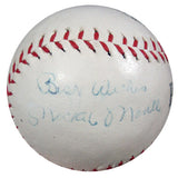 Mickey Mantle Autographed Park League Baseball New York Yankees "Best Wishes" 1950's Vintage Signature PSA/DNA #Q07806