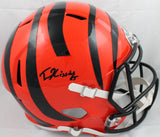 Tee Higgins Autographed Bengals F/S Speed Helmet-Beckett W Hologram *Black