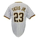 Fernando Tatis Jr. Signed Custom White Pinstripe Pro Style Baseball Jersey JSA - Sports Integrity