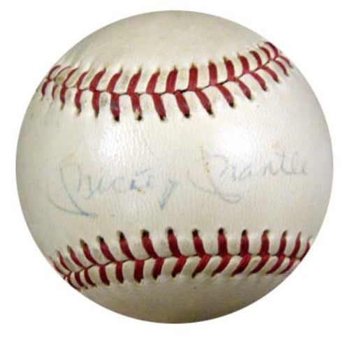 Mickey Mantle Autographed Official AL Cronin Baseball New York Yankees Vintage Playing Days Signature PSA/DNA #P08865