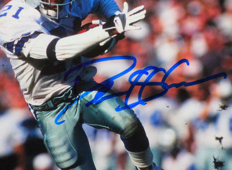 Deion Sanders Signed Dallas Cowboys 8x10 Vs Raiders HM Photo - Beckett W *Blue