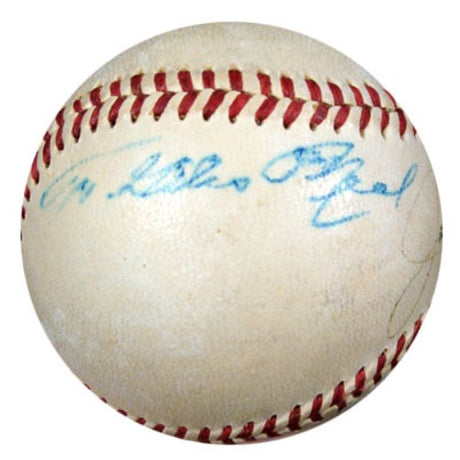 Joe DiMaggio Autographed Official AL Harridge Baseball New York Yankees 1940's Vintage Signature PSA/DNA #K39915