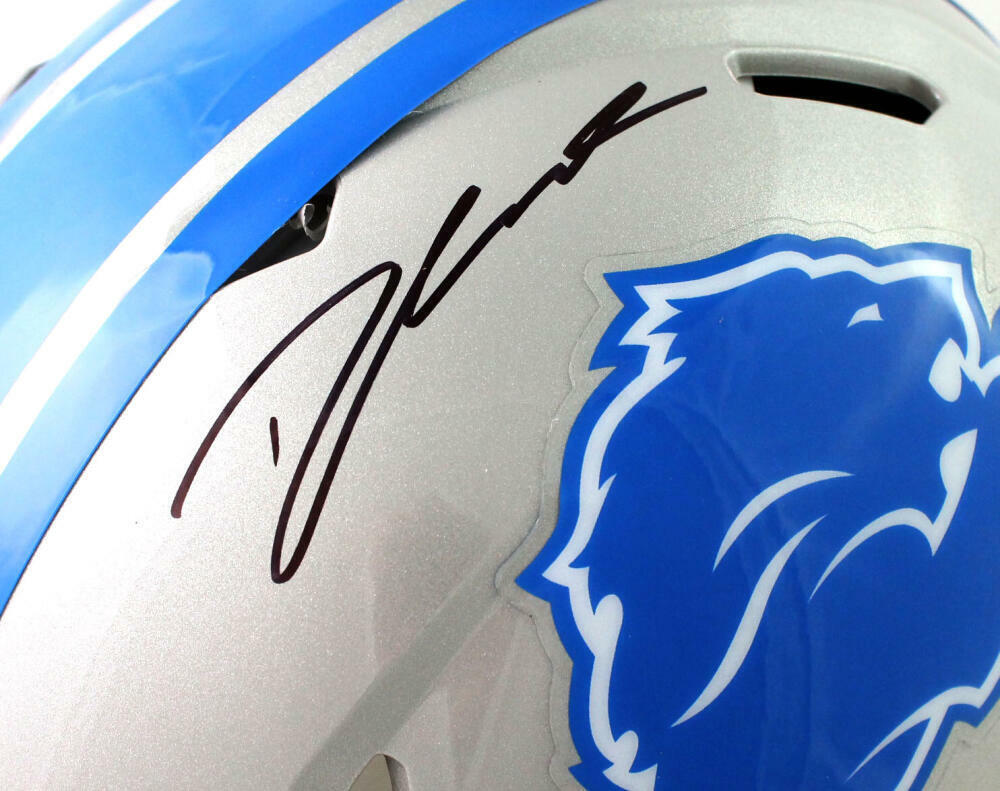 D'Andre Swift Signed Detroit Lions F/S Speed Authentic Helmet - Fanatics Auth